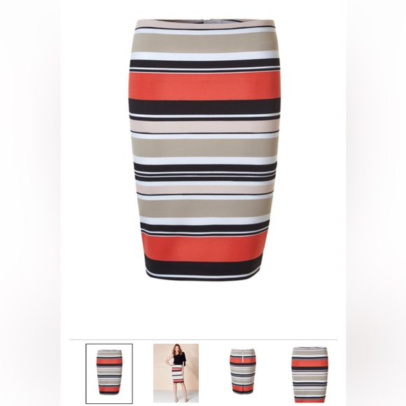 CLEO | Ottoman Striped Pencil Skirt Size 18 - Picture 1 of 10